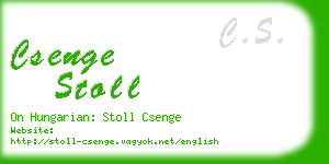 csenge stoll business card